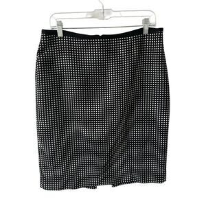 White House Black Market Black and White Pencil Skirt